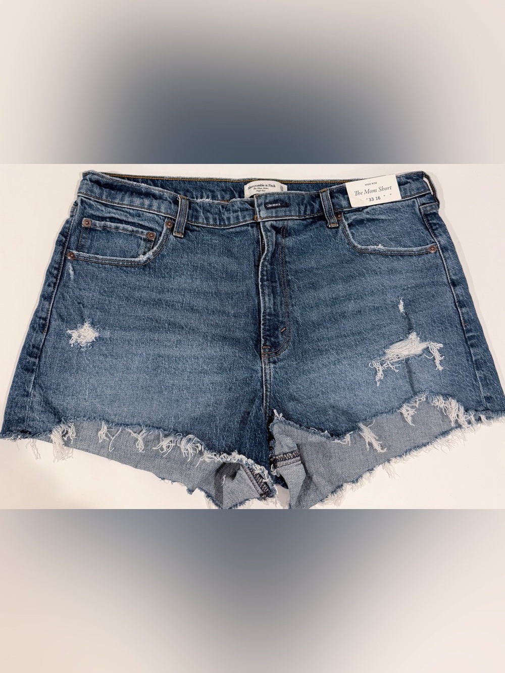 Abercrombie & Fitch Distressed High Rise Shorts